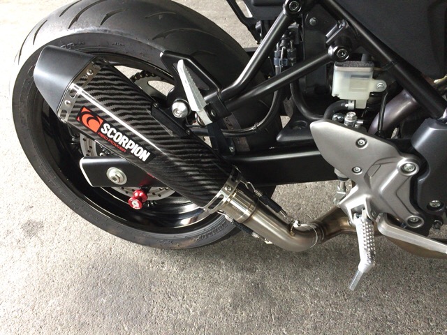 SCORPION セルケトテーパー スリップオンマフラー交換(詳細オマケ