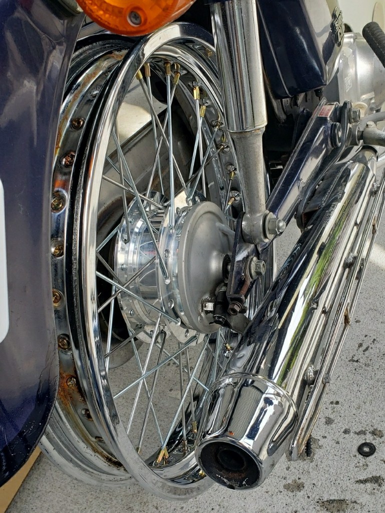 スーパーカブを太足ワイドリムに②（ホンダ スーパーカブ50）by 10play