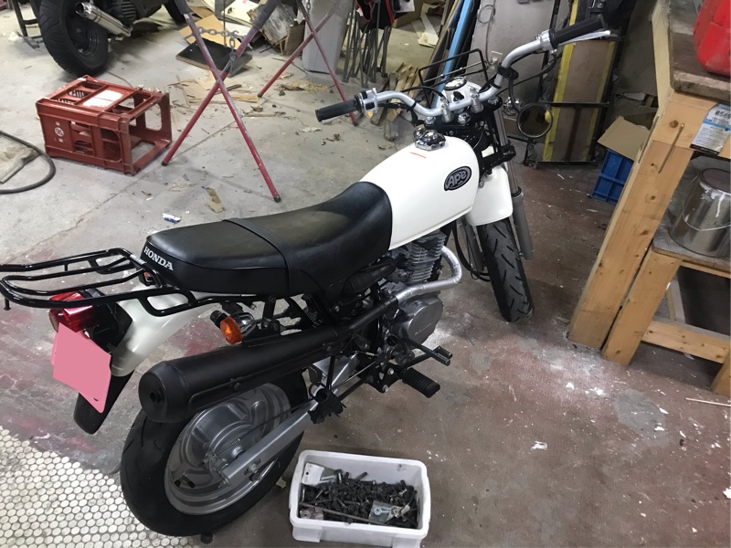 エイプ】純正改アップマフラー ※車種間違いで再UP（ホンダ エイプ100