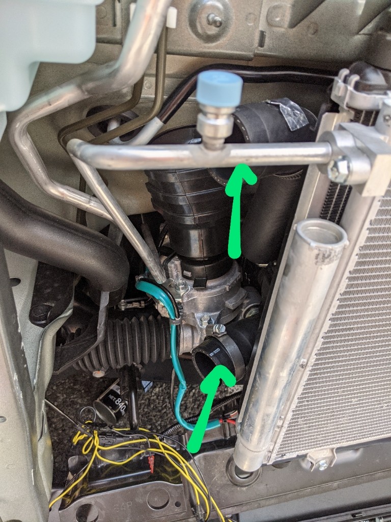 圧力低減加工容量UPインタークーラーに交換（スズキ エブリイワゴン