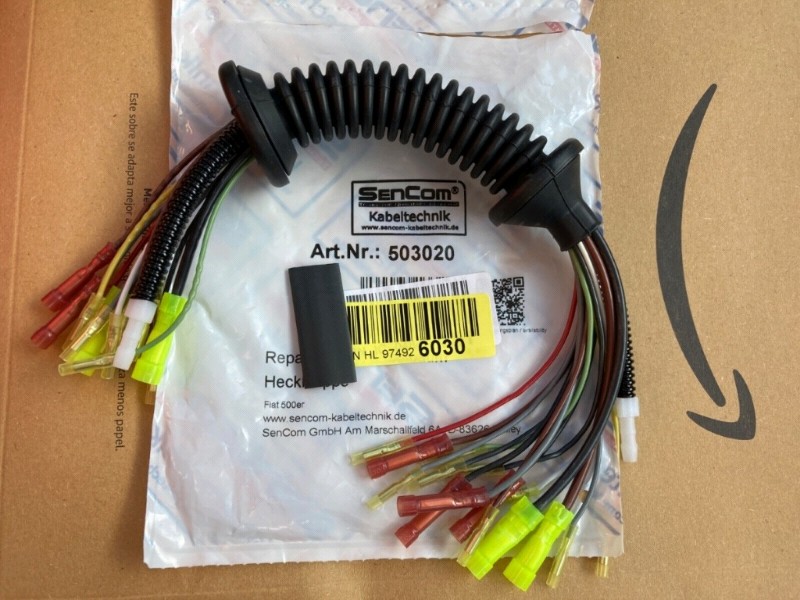 FIAT500】リアハッチ ハーネス交換（フィアット 500 （ハッチバック