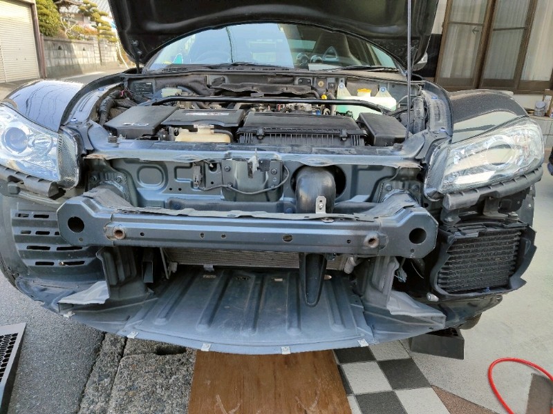 RX8 前期用 オイルクーラーの取り付け 後期型 その1（マツダ RX-8