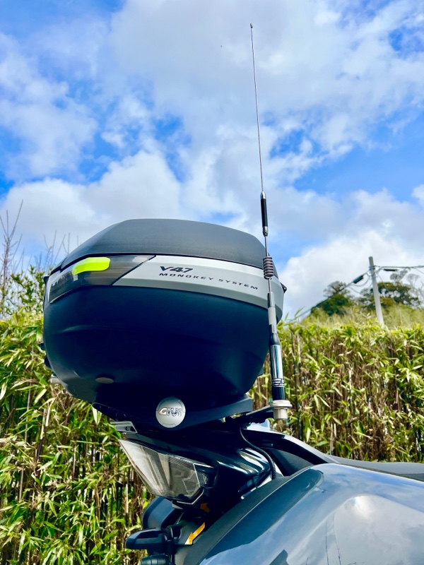バイクモービル用 アマチュア無線アンテナ交換（ヤマハ FJR1300）by