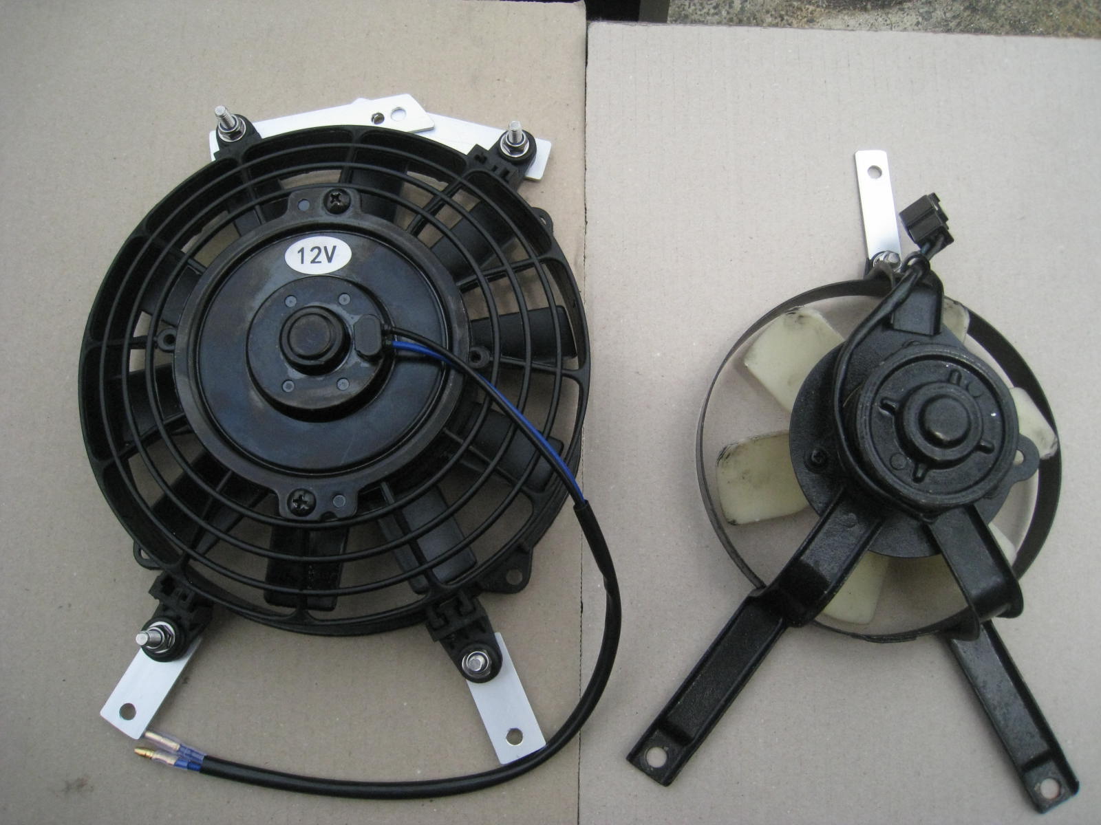 ラジエターファン大型化＆マニュアルスイッチ設置（カワサキ ZX-4）by