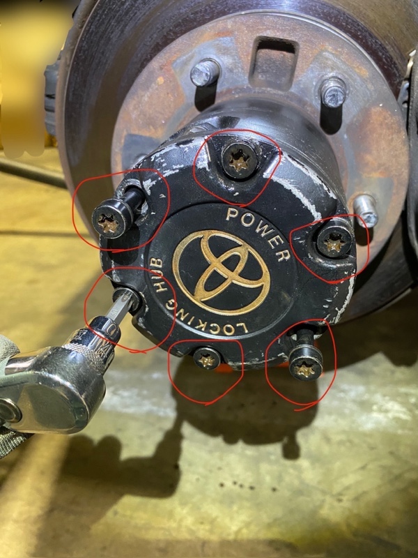 パワーロッキングハブ オーバーホール(O/H)（トヨタ ランドクルーザー