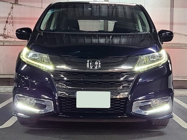 フォグガーニッシュ、ビームライト取り付け（ホンダ オデッセイ・RC1/2