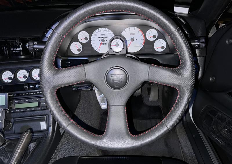 純正ステアリング ロブソンレザー巻（日産 スカイラインGT‐R・R32
