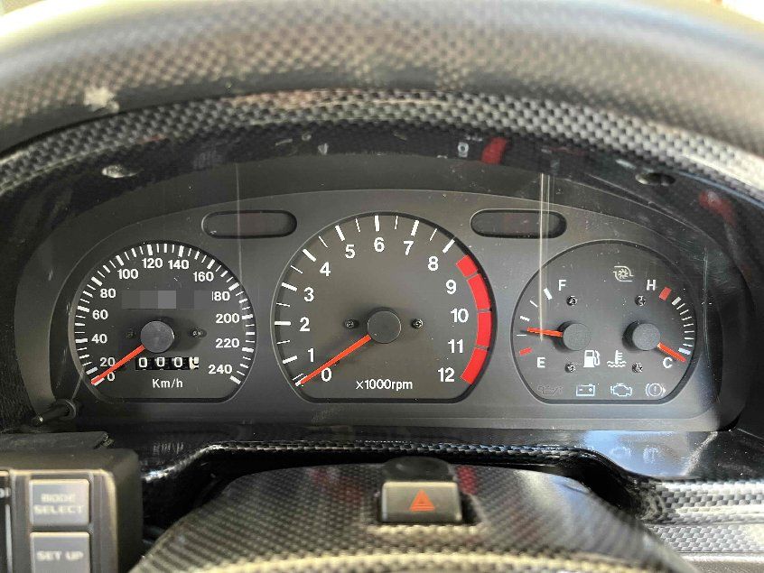 スズキ カプチーノMT車 メーター類 Km/h x1000rpm L表示 スズキ