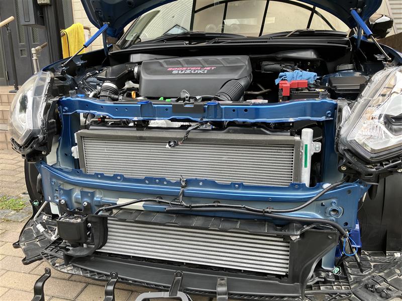 コルトスピード ハイフローインテーク取付（スズキ スイフトスポーツ