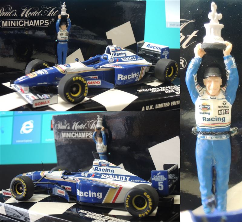 ミニチャンプス 1/43 ウイリアムズ ルノー FW18 「デイモン・ヒル