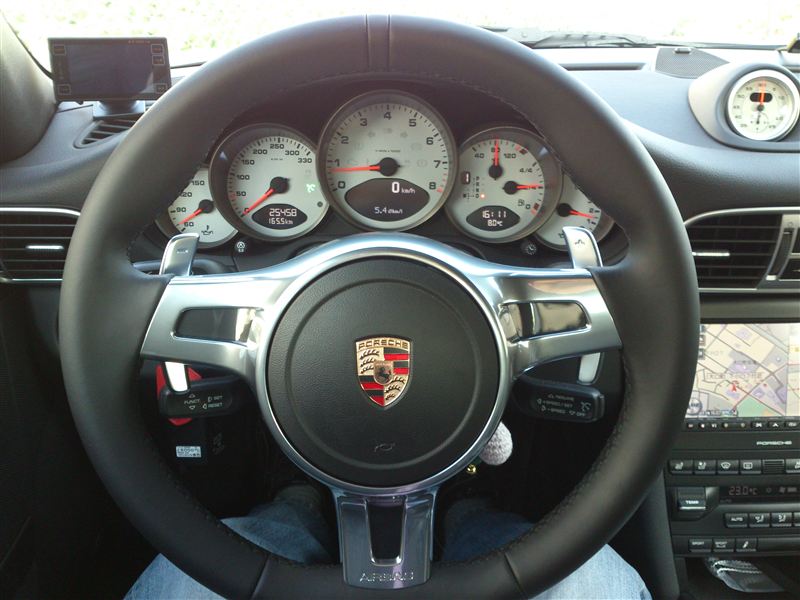 ポルシェ(純正) スポーツデザインステアリング(パドルシフト付) の