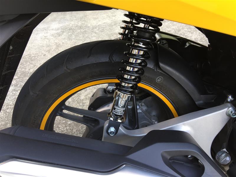 エンデュランス PCX PCX150 リア サスペンション メッキボディ/黒