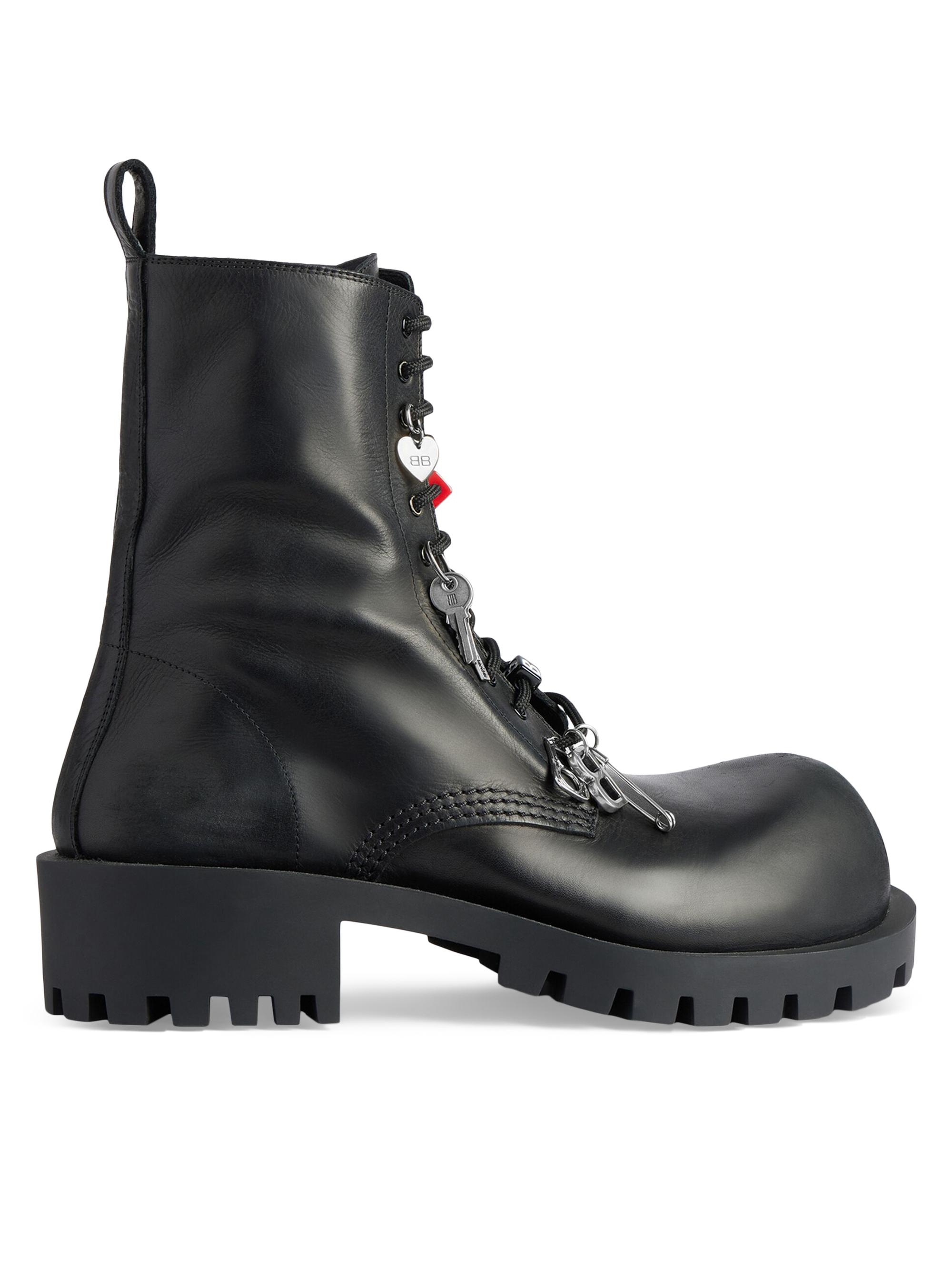 Balenciaga Rhino 25mm Lace-up Boot | Saks Fifth Avenue