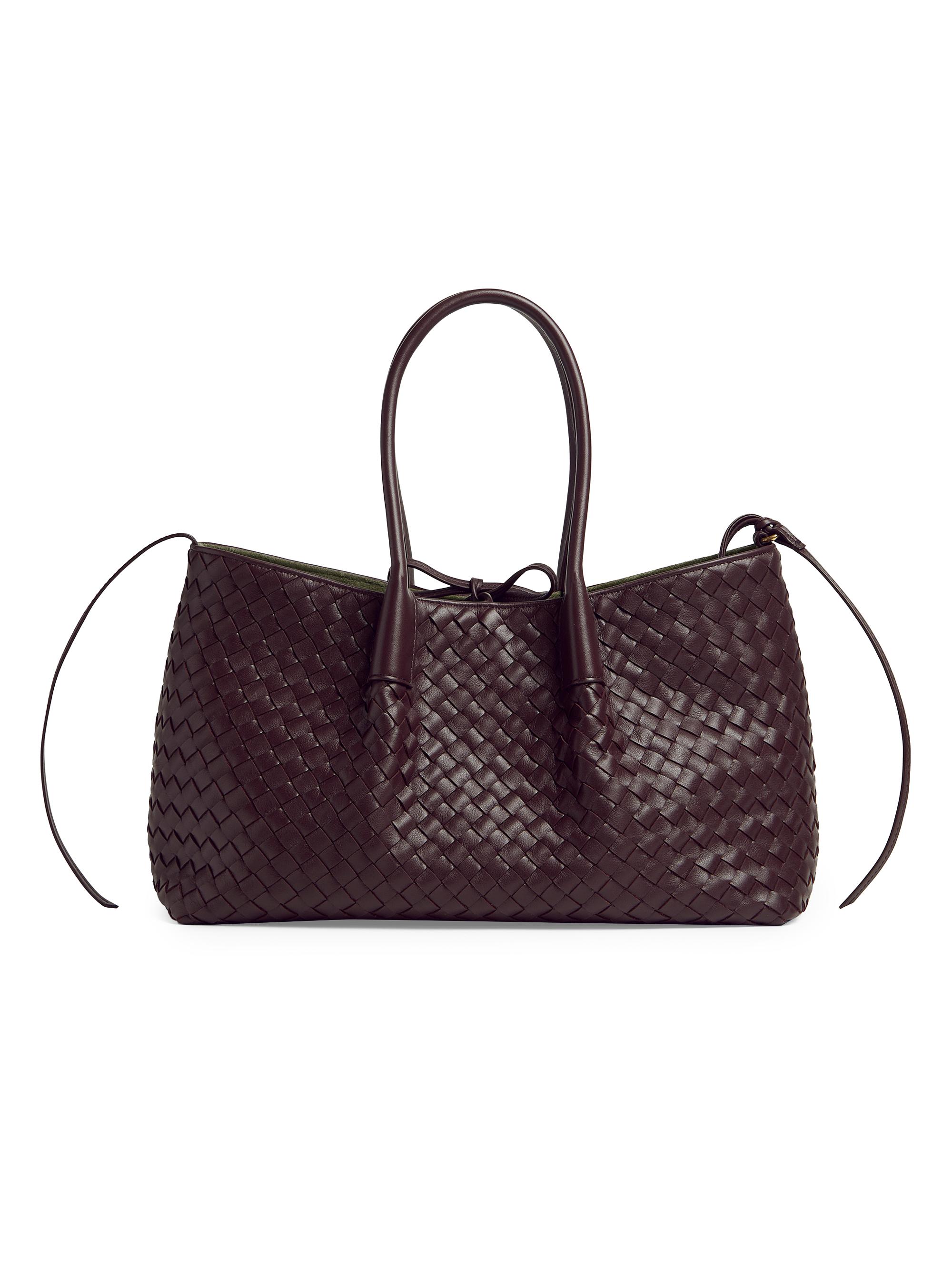 Bottega Veneta Andiamo Medium Leather Top Handle Bag | Saks Fifth