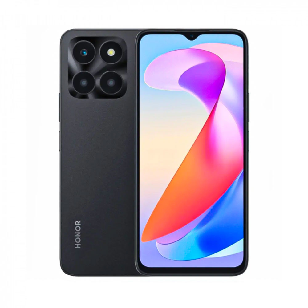 Honor X6a black 128GB 4 RAM 4G - الحازمي للاتصالات