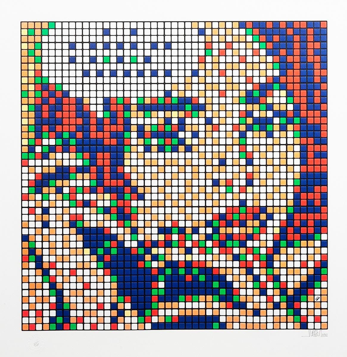 真作 2022 インベーダー invader RUBIKCUBIST ポスター 真作 2022