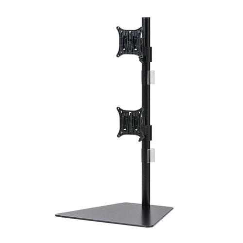 CR-LA1503BK【水平多関節液晶モニタアーム(上下2面)】2面モニタ搭載