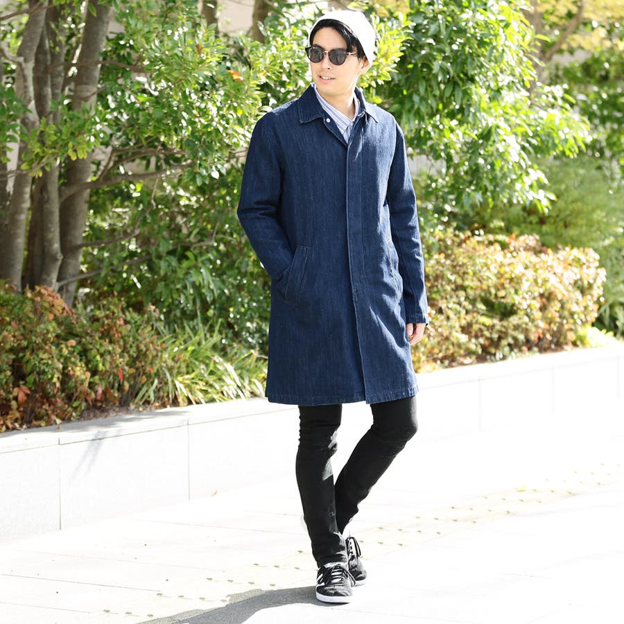 ◇デニムステンカラーコート◇[品番：JG000010835]｜JIGGYS SHOP