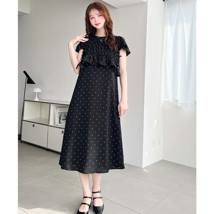 ビスチェ付き半袖ワンピース[品番：ERMW0000260]｜moment+（モーメント