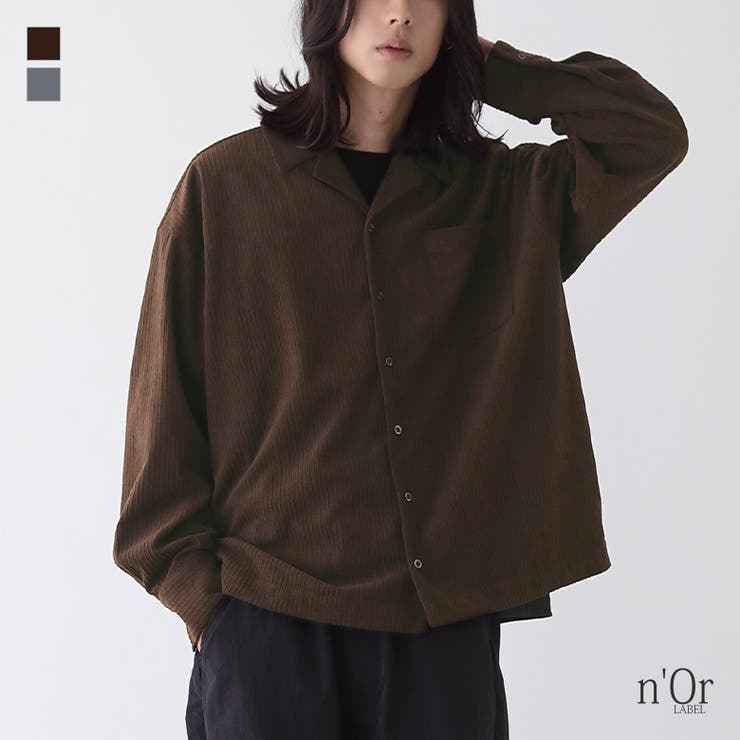 n'OrLABELメンズコーデュロイシャツ [品番：MITW0017534
