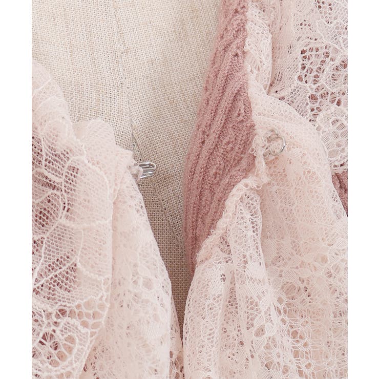 レースフリルニットボレロ[品番：IGAW0005687]｜axes femme