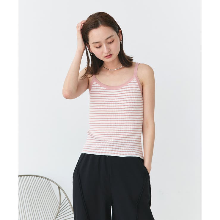 ボーダーニットキャミソール[品番：ADEW0004891]｜ad thie（アドティエ