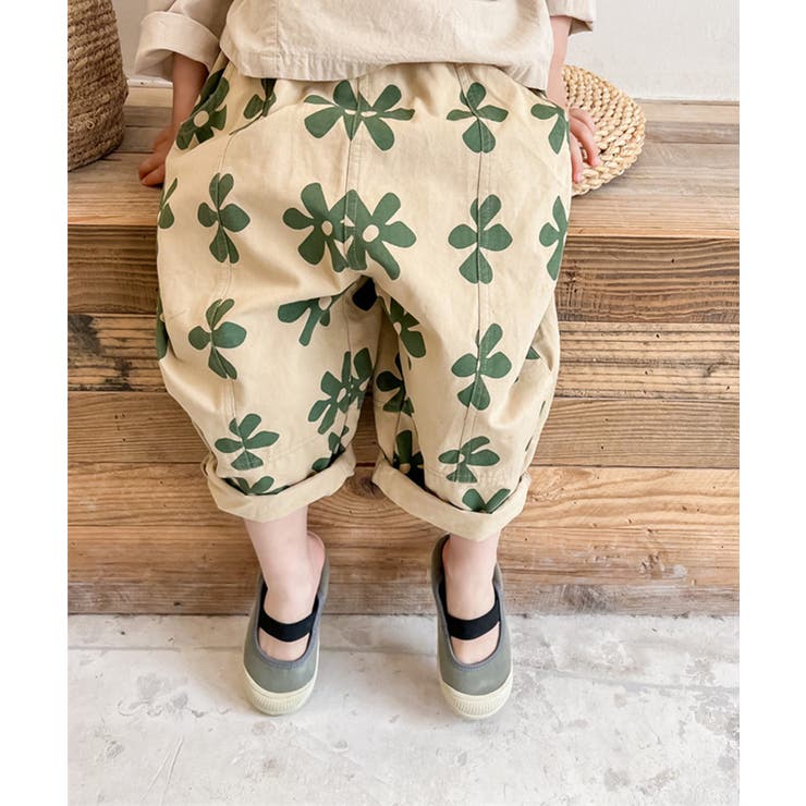 aimoha KIDS 可愛い花柄スラックスパンツ[品番：XT000005582]｜aimoha