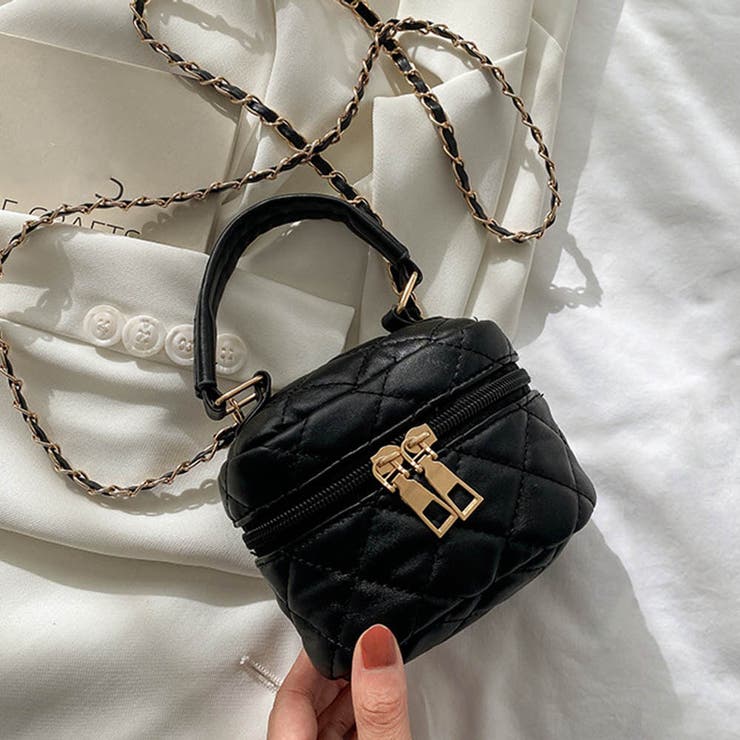 キルティングショルダーバッグ ミニバッグ[品番：AGCW0003764