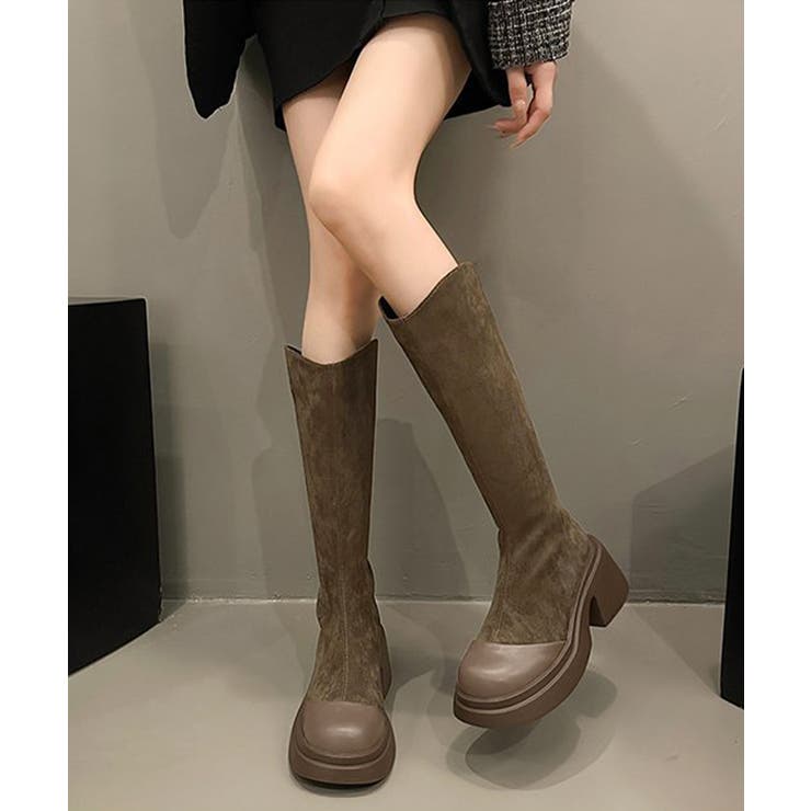 ロングブーツ レディース スエード調[品番：AGCW0006083]｜SUNSHINE