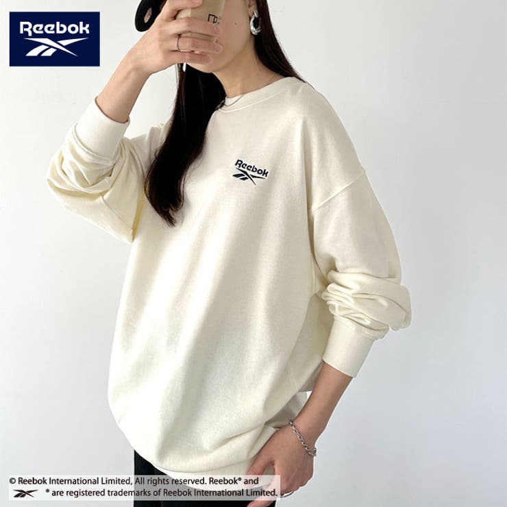 Reebok（リーボック）/ワンポイント 刺繍 クルーネック スウェット