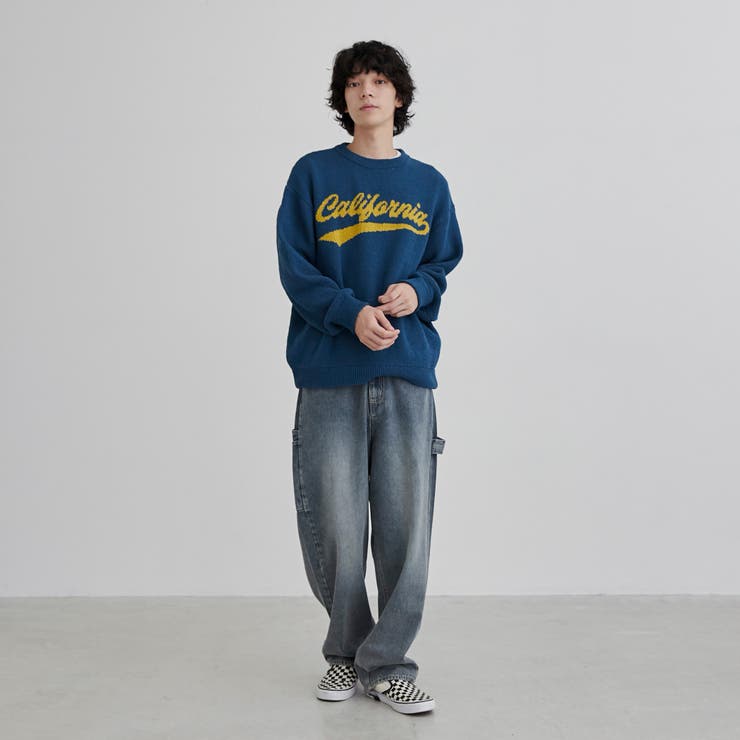 ロゴ ジャガード モール ニット[品番：COEW0006652]｜coen【men