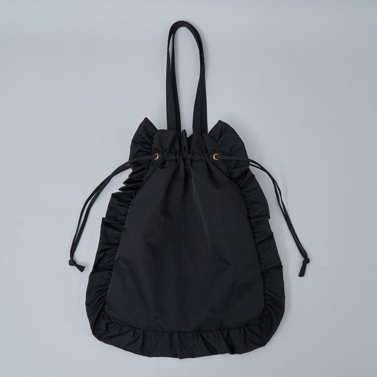 ナイロンフリル巾着トートバッグ[品番：COEW0005158]｜coen【women