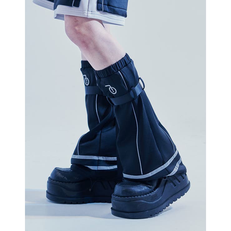 ililil【イルイルイル】サイバーリフレクターレッグカバー 全2色 黒