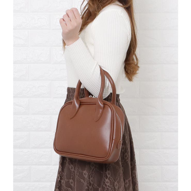 スクエア型 2way ミニボストンバッグ[品番：LCLW0003946]｜レース