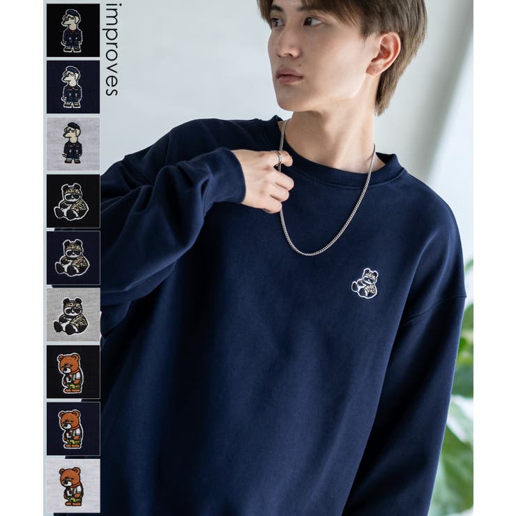 トレーナー メンズ SIDEWAY[品番：IP000006799]｜improves（イン