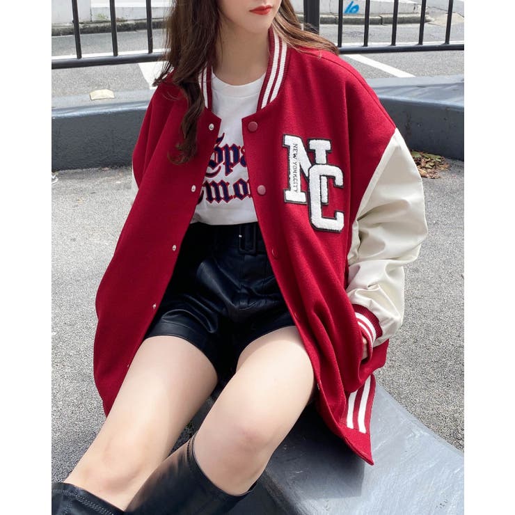 ワッペン付スタジャン[品番：INGW0008932]｜INGNI （イング）の