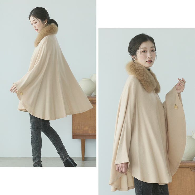 ケープ カシミヤ 100%[品番：SNKC0001244]｜sankyo shokai