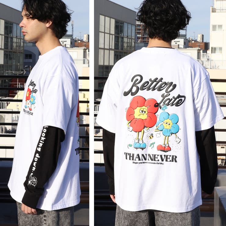 グラフィックロングTシャツ メンズ ロンT 長袖 [品番：EH000006124