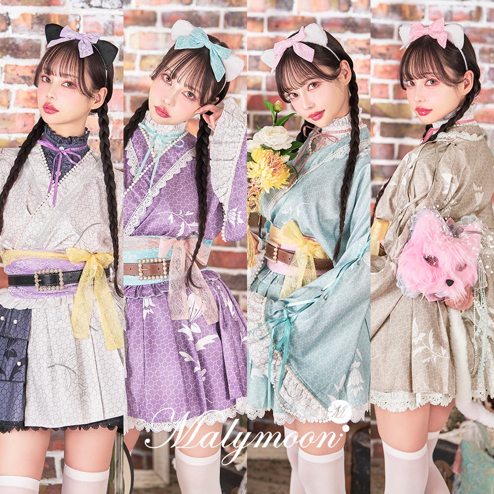 和洋折衷ノスタルジックキャットガール《オリジナルコスプレ7点セット