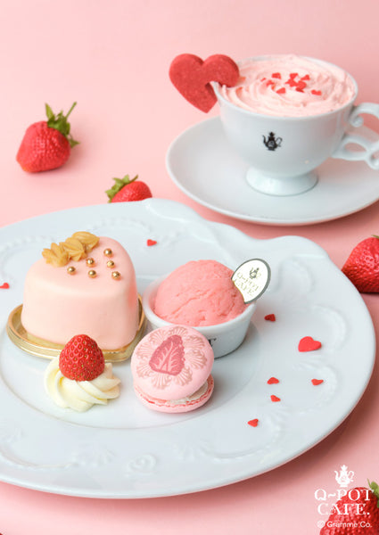 Q-pot CAFE. Strawberry Valentine～ – Japan Jewelry Brand Q-pot