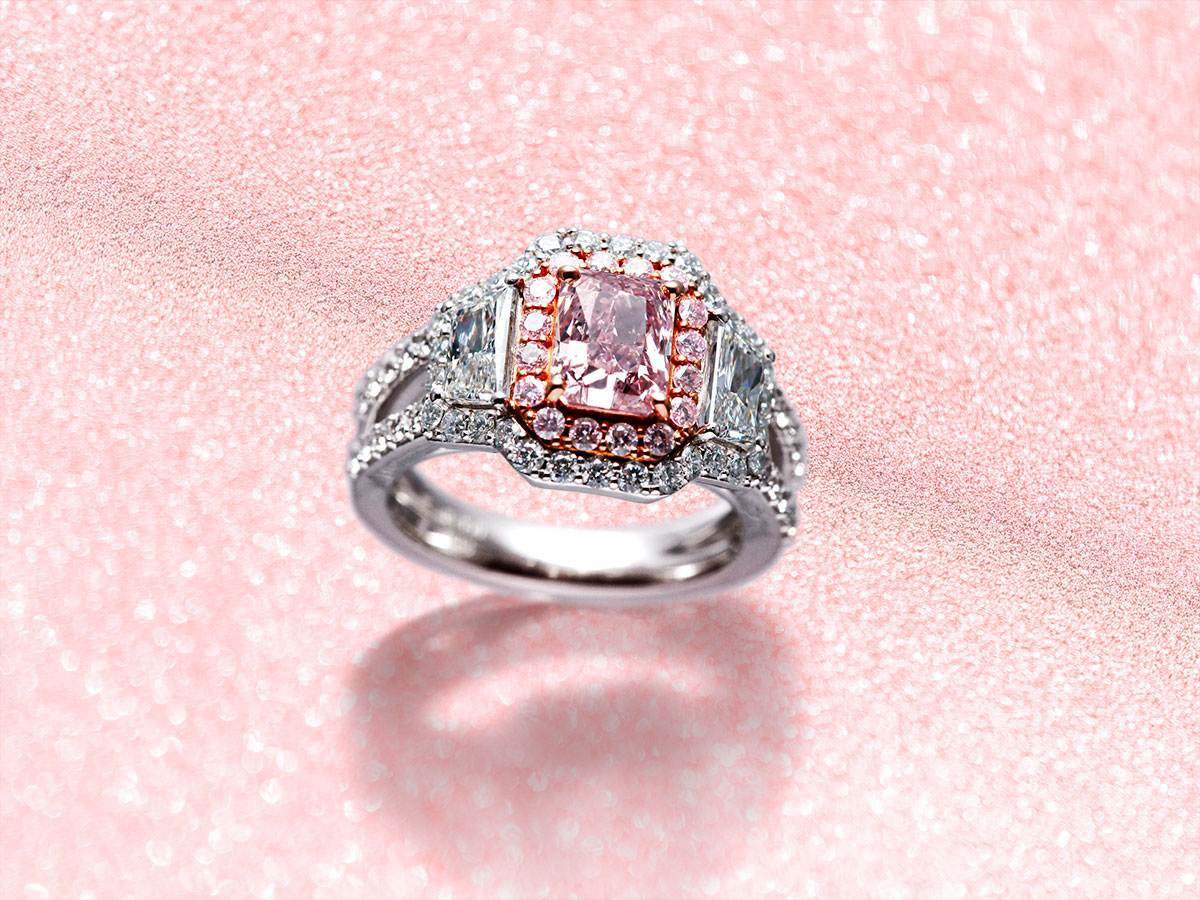 極上品！1.5ctのピンクダイヤモンドリング！ – 大阪心斎橋 宝寿堂