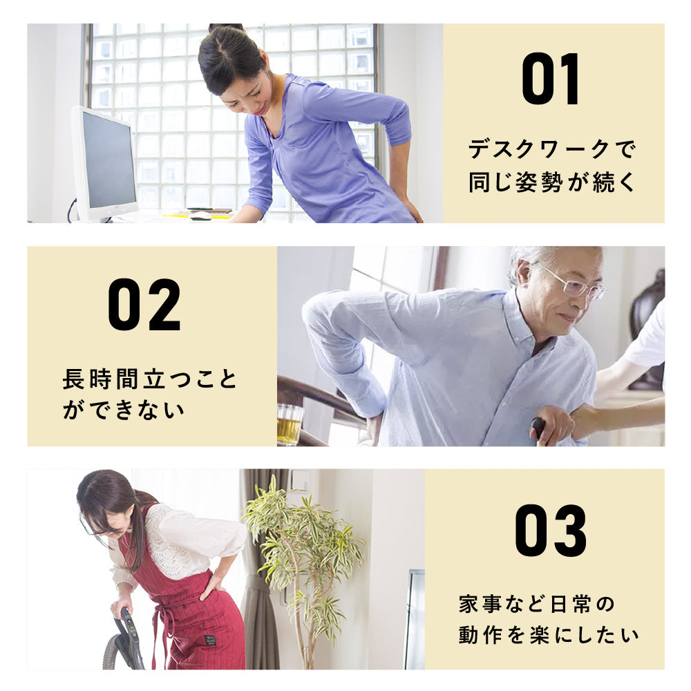 NIPLUX公式店】WAISTUPLUS│遠赤外線とEMSで腰ケア│リモコン操作で