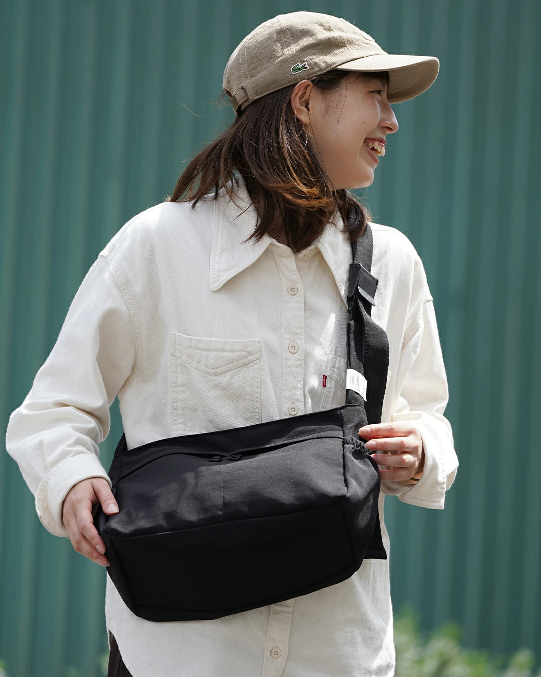 PORTLA スクエアミニショルダーバッグ