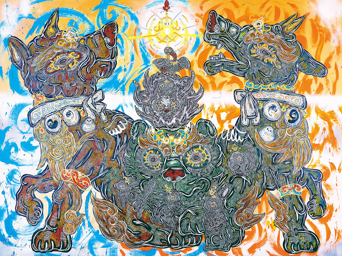 こまち絵画3点 薔薇の三日月と白馬 こまち絵画3点 薔薇の三日月と白馬