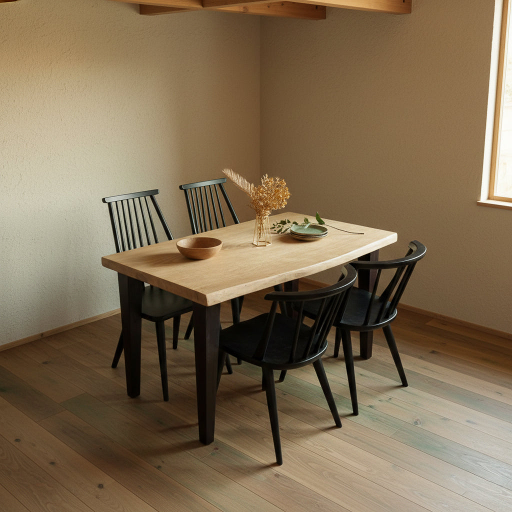 KIDOMEIMOKU 栗一枚板ダイニングテーブル｜125cm(4人掛け) – 【公式