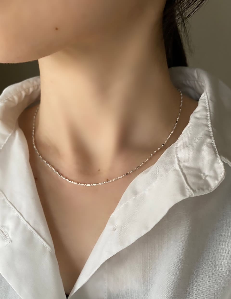 キューブチェーンネックレス SV925 – 金属アレルギー対応の