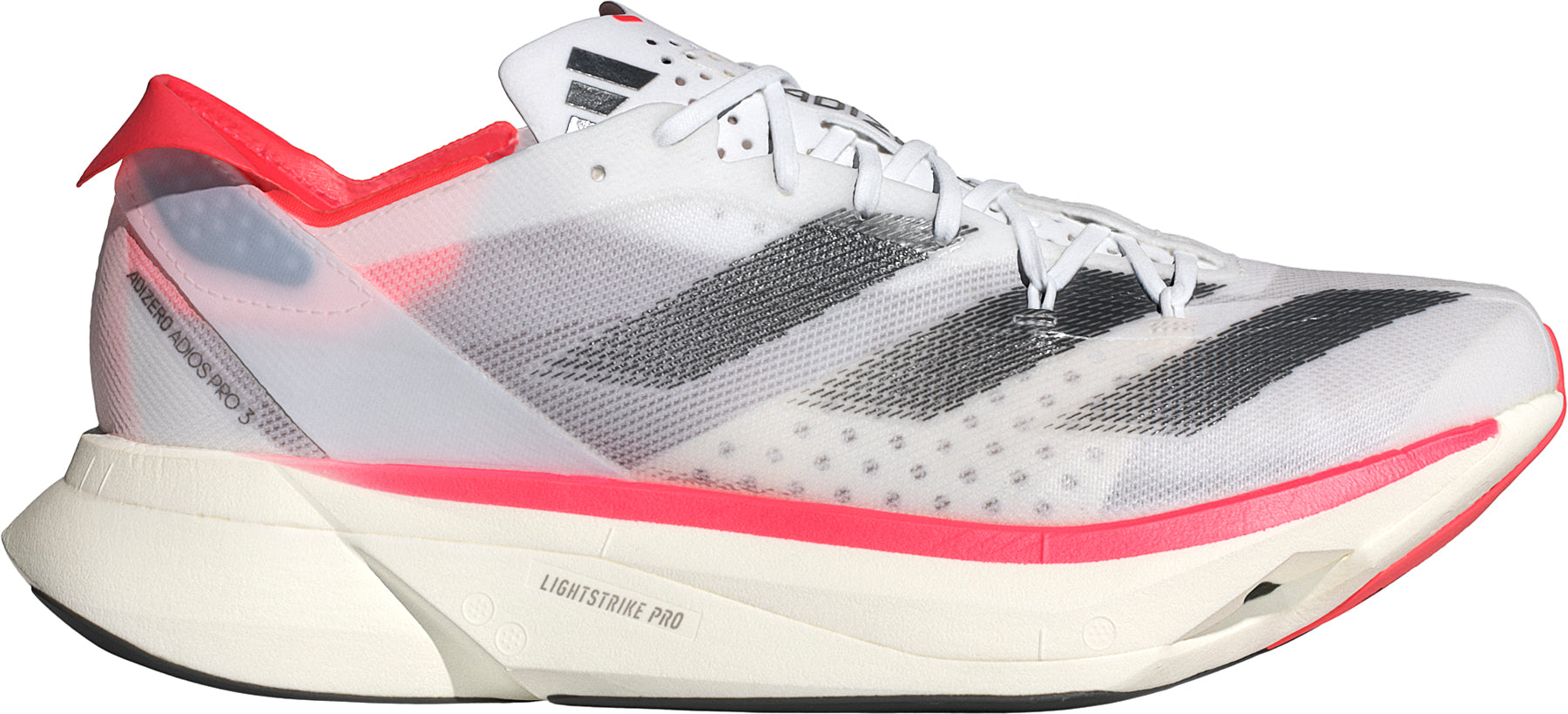 adidas Adizero Adios Pro 3 Running Shoes White Lightweight Racing