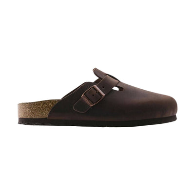 Birkenstock Boston Soft Footbed - Suede Mocha – Lenny's Shoe & Apparel
