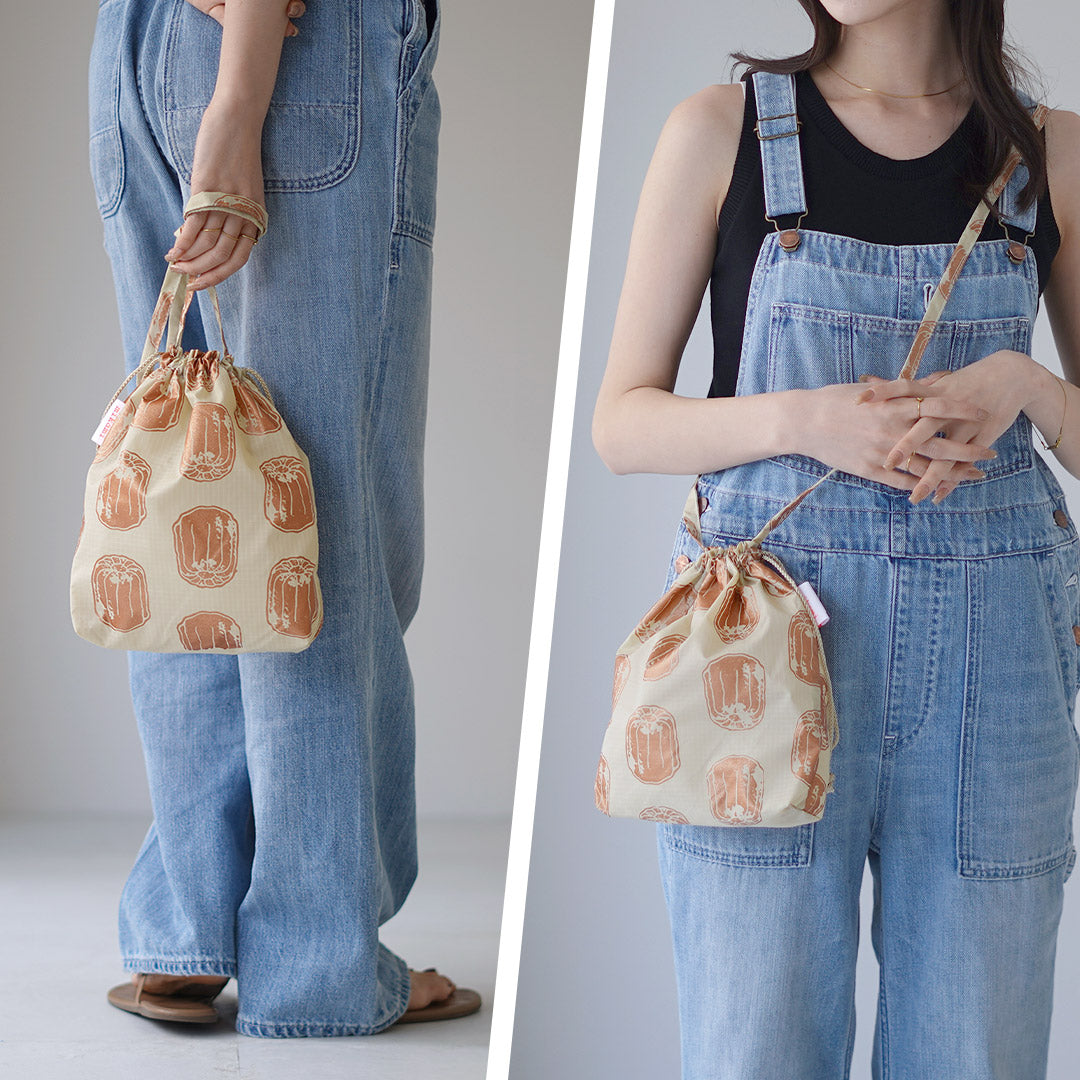 MIKAMI（ミカミ） プリントナイロン ドローストリングバッグ