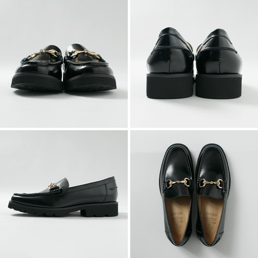 ARTESANOS（アルテサノス） ビット ローファー ガラスレザー